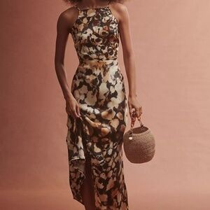 Conditions Apply High-Neck Midi Slip Dress